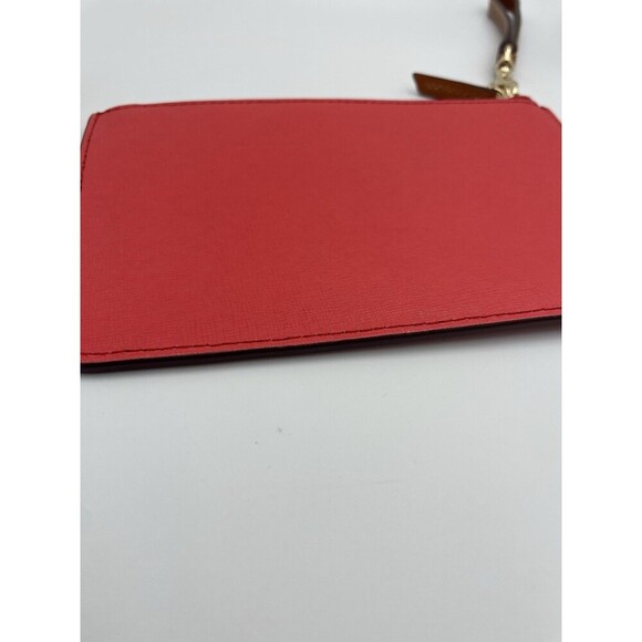 Dooney & Bourke Saffiano Serena Large Slim Wristlet Magenta/Red Small Purse - Picture 5 of 6